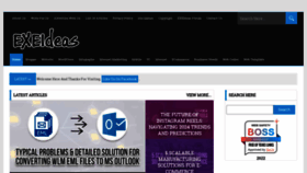 What Exeideas.com website looked like in 2024 (1 year ago)