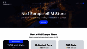 What Europeesim.com website looks like in 2024 
