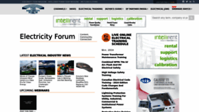 What Electricityforum.com website looks like in 2024 