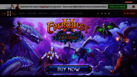 What Everquest2.com website looks like in 2024 