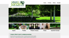 What Ecojardin.pl website looked like in 2024 (2 years ago)