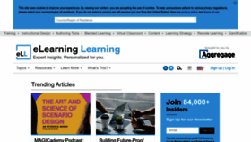 What Elearninglearning.com website looks like in 2024 
