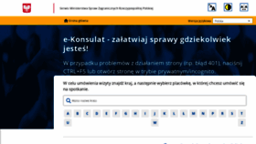What E-konsulat.gov.pl website looks like in 2024 