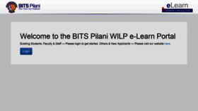 What Elearn.bits-pilani.ac.in website looks like in 2024 