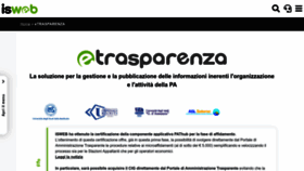 What Etrasparenza.it website looks like in 2024 