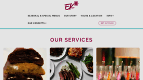 What Evelyns-kitchen.com website looks like in 2024 