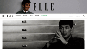 What Elle.co.kr website looked like in 2024 (1 year ago)