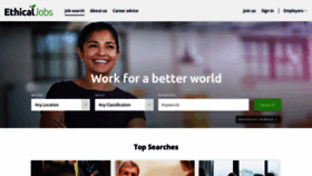 What Ethicaljobs.com.au website looks like in 2024 