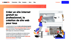 What E-monsite.com website looks like in 2024 