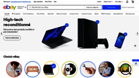 What Ebay.fr website looked like in 2024 (1 year ago)