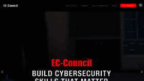 What Eccouncil.org website looked like in 2024 (2 years ago)