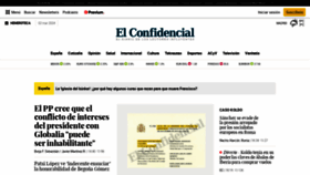 What Elconfidencial.com website looks like in 2024 