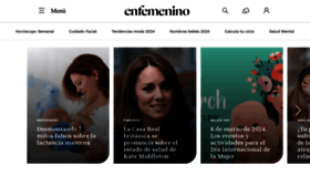 What Enfemenino.com website looks like in 2024 