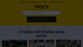 What Eniro.se website looked like in 2024 (1 year ago)