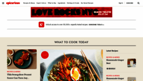 What Epicurious.com website looks like in 2024 