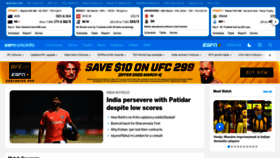 What Espncricinfo.com website looks like in 2024 
