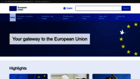What Europa.eu website looks like in 2024 