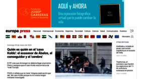 What Europapress.es website looks like in 2024 