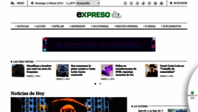What Expreso.com.mx website looked like in 2024 (1 year ago)