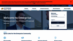 What Enterprisebank.com website looks like in 2024 