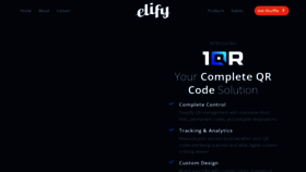 What Elify.com website looks like in 2024 