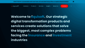 What Equisoft.com website looks like in 2024 