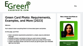 What Egreencardphoto.com website looks like in 2024 