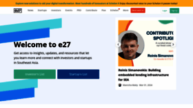 What E27.co website looks like in 2024 