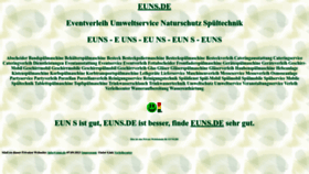 What Euns.de website looks like in 2024 