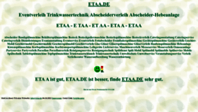 What Etaa.de website looked like in 2024 (1 year ago)