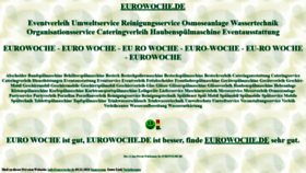 What Eurowoche.de website looks like in 2024 