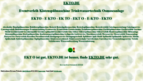 What Ekto.de website looks like in 2024 