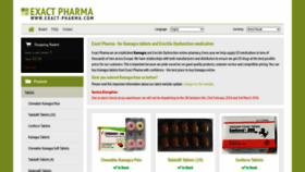 What Exact-pharma.com website looks like in 2024 
