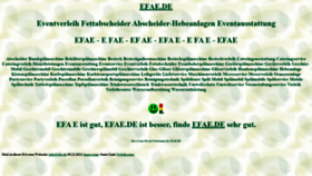 What Efae.de website looked like in 2024 (1 year ago)