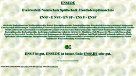 What Ensf.de website looks like in 2024 