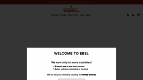 What Ebel.com website looks like in 2024 