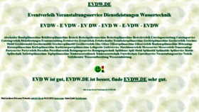 What Evdw.de website looks like in 2024 
