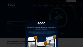 What Escolifesciences.com website looks like in 2024 