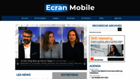 What Ecranmobile.fr website looks like in 2024 