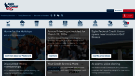 What Eglinfcu.org website looks like in 2024 