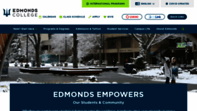 What Edmonds.edu website looks like in 2024 