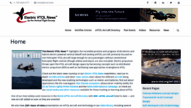 What Evtol.news website looked like in 2024 (1 year ago)