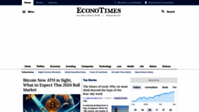 What Econotimes.com website looked like in 2024 (1 year ago)