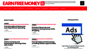 What Earn-free-money.online website looks like in 2024 