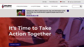 What Epilepsyfoundation.org website looked like in 2024 (1 year ago)