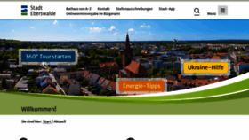 What Eberswalde.de website looks like in 2024 