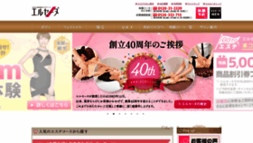 What Elleseine.co.jp website looks like in 2024 