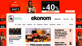 What Ekonom.cz website looks like in 2024 