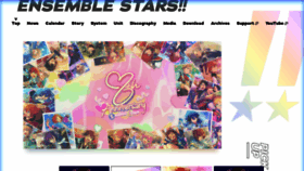 What Ensemble-stars.jp website looks like in 2024 