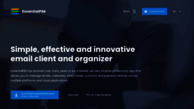 What Essentialpim.com website looks like in 2024 